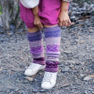NEW! Andes Gifts Leg Multi-color Leg Warmers. One Size NWT